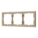 Рамка пластиковая FRM-NOBE-SFPL-3-GD (Arlight, -)