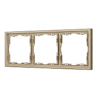 Рамка пластиковая FRM-NOBE-SFPL-3-GD (Arlight, -)