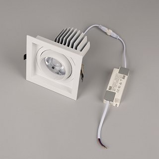 Светильник MS-VORTEX-BUILT-S140x140-30W Warm3000 (WH-WH, 30 deg, 230V) (Arlight, IP20 Металл, 5 лет)
