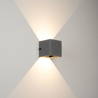Светильник LGD-PERAN-WALL-S120x120-6W Warm3000 (BK, 0-80 deg, 230V) (Arlight, IP65 Бетон, 3 года)