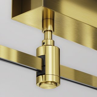 Основание потолочное Short для блока питания с вводом питания Flarity латунь