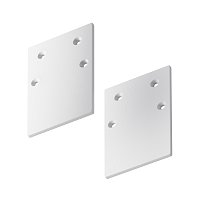 Заглушка торцевая 2шт Gravity накладной белый