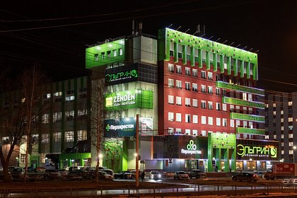 Контурная подсветка ТЦ "Эльгрин"
