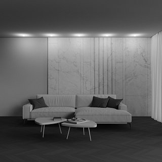 Встраиваемый светильник Nude 3000K 12Вт 180° IP 20