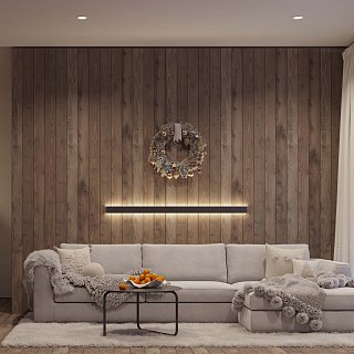 Профиль WALL-2575-DUAL-2000 ANOD BLACK (Arlight, Алюминий)