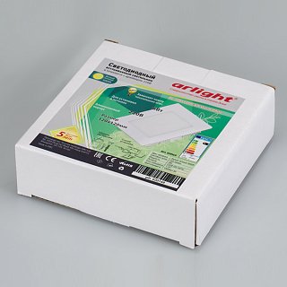Светильник DL-120x120M-6W Warm White (Arlight, -)