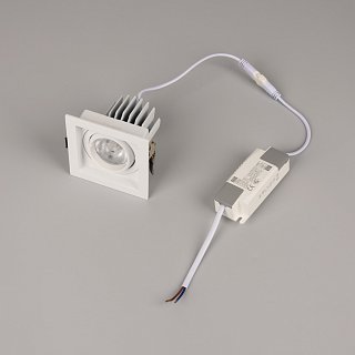 Светильник MS-VORTEX-BUILT-S90x90-12W Day4000 (WH-WH, 40 deg, 230V) (Arlight, IP20 Металл, 5 лет)