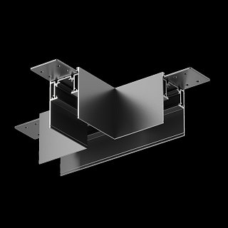 Коннектор Т-образный Gravity накладной черный