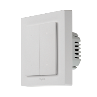 Умный настенный выключатель H2 (2 кнопки, 1 канал) | Aqara Light Switch H2 EU