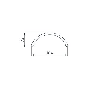 Экран ROUND-D20-2000 OPAL-PM (Arlight, Пластик)