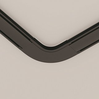 Конектор питания полукруглый Radity черный