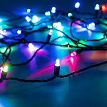 Светодиодная гирлянда ARD-STRING-CLASSIC-6000-BLACK-40LED-LIVE RGB-SPI (12V, 26W) (Ardecoled, IP65)