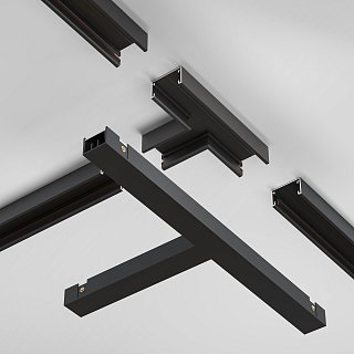 Т- образный коннектор питания Basity, черный