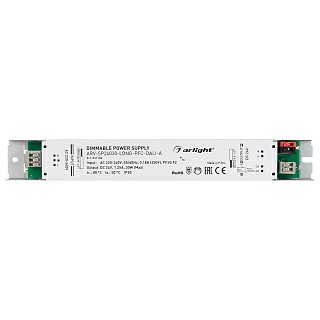 Блок питания ARV-SP24030-LONG-PFC-DALI-A (24V, 1.25A, 30W) (Arlight, IP20 Металл, 5 лет)
