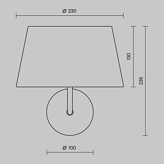 Настенный светильник (бра) Modesto E14x1