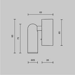 Настенный светильник (бра) Mirax 3000К 3Вт IP 20