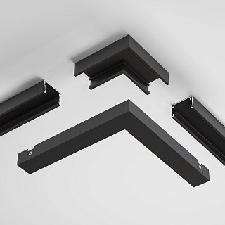 Угловой коннектор питания Basity, черный