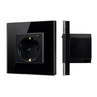 Розетка электрическая с Zigbee управлением SCT-OMALI-EUZB1-PL-BK (240V, 16A, Zigbee) (Arlight, -)