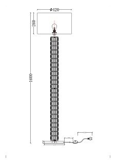 Напольный светильник (торшер) Talento E27х1 60Вт