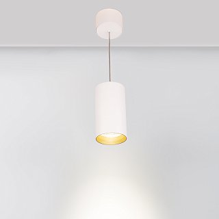 Светильник подвесной SP-POLO-R85-2-15W Day White 40deg (White, Gold Ring) (Arlight, IP20 Металл, 3 года)