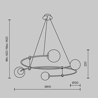Подвесной светильник Balance G9х4