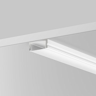 Алюминиевый профиль накладной 15x6 (Белый, 2 м), ALM-001-W-2M 631004