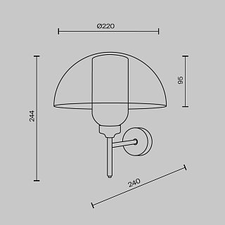 Настенный светильник (бра) Memory E14х1