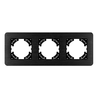 Рамка алюминиевая FRM-AKIRY-AL-3-BK (Arlight, -)