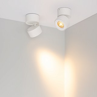 Светильник SP-POINT-SURFACE-R85-12W Warm3200-MIX (WH, 36 deg, 230V) (Arlight, IP20 Металл, 5 лет)