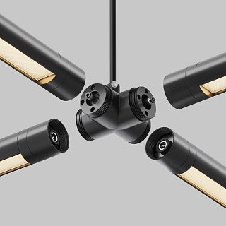 Х-образный вертикальный коннектор для системы Shelf с вводом питания