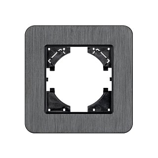 Рамка алюминиевая FRM-AKIRY-AL-1-BK (Arlight, -)