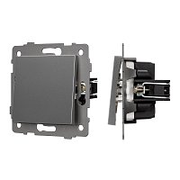 Механизм выключателя одноклавишный непроходной SWT-MK01-PL-GR-V (250V, 10A) (Arlight, -)