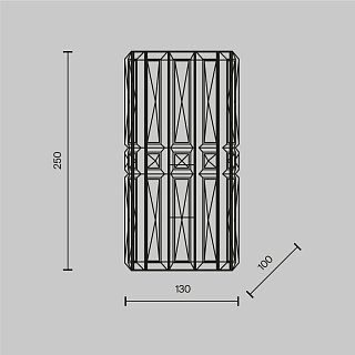 Настенный светильник (бра) Facet E14х1 60Вт