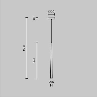 Подвесной светильник Cascade 2600-3500К 6Вт