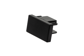 Заглушки для однофазного трека,  цвет: Черный, ECS-BL-2