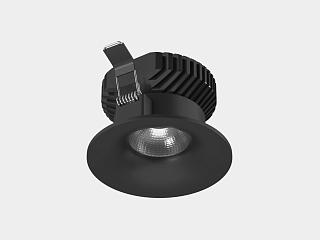 Корпус светильника потолочный встраиваемый, Черный, IP20, COMBO-43-BL