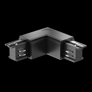 Коннектор угловой внешний Trinity черный