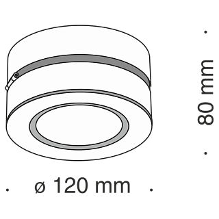 Потолочный светильник Treviso 1x20Вт 3000K