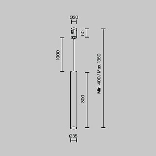 Трековый подвесой светильник Focus Led Flarity 3000K 5Вт 30°