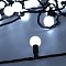 Светодиодная гирлянда ARD-BALL-CLASSIC-D23-20000-BLACK-160LED WHITE (230V, 7W) (Ardecoled, IP65)