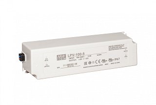 Блок питания Mean Well, герметичный, LPV-100-5, в пластиковом корпусе