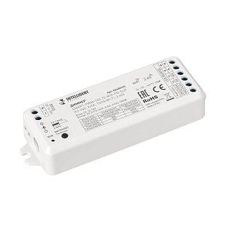INTELLIGENT ARLIGHT Диммер SMART-PWM-102-72-MIX-PD-SUF (12-36V, 2x5A, TUYA Wi-Fi, 2.4G) (IARL, IP20 Пластик, 5 лет)