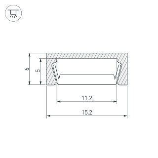 Профиль MIC-2000 (Arlight, Алюминий)