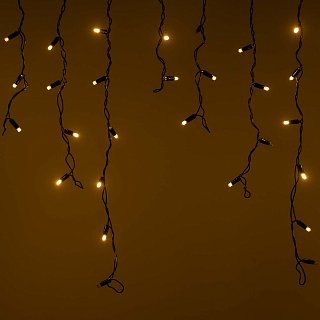 Светодиодная гирлянда ARD-EDGE-CLASSIC-2400x600-BLACK-88LED-FLASH Warm/Warm (230V, 6W) (Ardecoled, IP65)