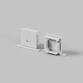 Комплект заглушек (для профиля 27×20) 2 шт., ALM-2720-EC 642070