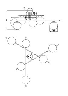 Потолочный светильник Nostalgia E14х6
