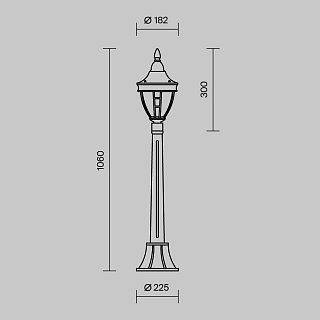 Ландшафтный светильник Rivoli E27х1 60Вт IP 44