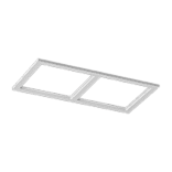 Рамка двойная для серии COMBO 3, квадратная, белая, COMBO-3S2-WH