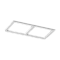 Рамка двойная для серии COMBO 3, квадратная, белая, COMBO-3S2-WH