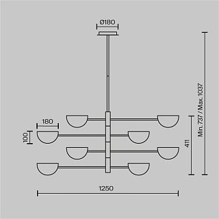 Люстра Mollis G9х8